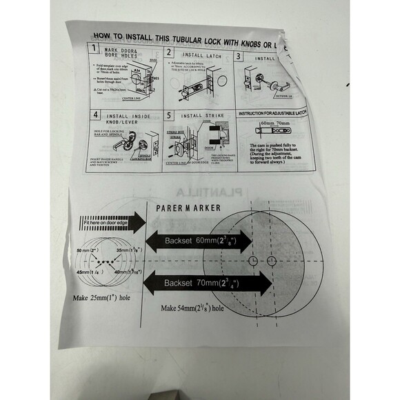 Square Entrance Lever Exterior Door Lock Set Reversible Heavy Duty Silver - Picture 14 of 14